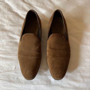 ERMENEGILDO ZEGNA Suede Loafers Men's Size 10 US / 9 UK / 43 EUR